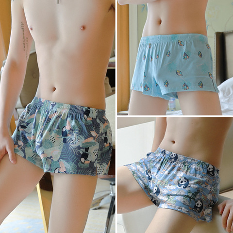 Boxer en coton imprimé pour homme, sous-vêtements amples, caleçons, caleçons, Lingerie ► Photo 1/6