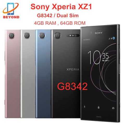 Sony – smartphone Xperia XZ1 G8342, téléphone portable double SIM, LTE, écran de 5.2 pouces, 4 go de RAM, 64 go de ROM, Octa Core, NFC, empreintes digitales, Original, déverrouillé ► Photo 1/5