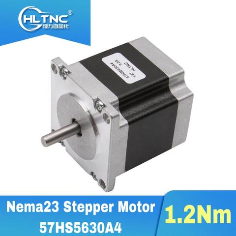 Moteur pas à pas Nema 23 2 phases, 1.8 degrés 171 nm/oz.in, moteur 3A 56mm pour Machine CNC ► Photo 1/6