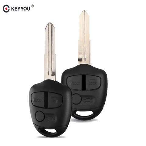 KEYYOU 3 boutons voiture à distance clé coque housse pour Mitsubishi Lancer EX Evolution Grandis Outlander MIT11/MIT8 lame ► Photo 1/1