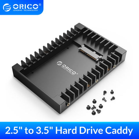 ORICO Disque dur Caddy 2.5 à 3.5 Soutien SATA 3.0 USB 3.0 6gbps Support 7 / 9.5 /12.5mm 2.5 pouces SATA Hdd et Ssd (1125SS) ► Photo 1/6