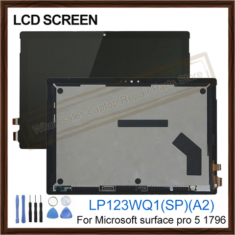 Original nouveau 1796 écran LCD pour Microsoft surface pro 5 1796 LP123WQ1 (SP) (A2) 12.3 