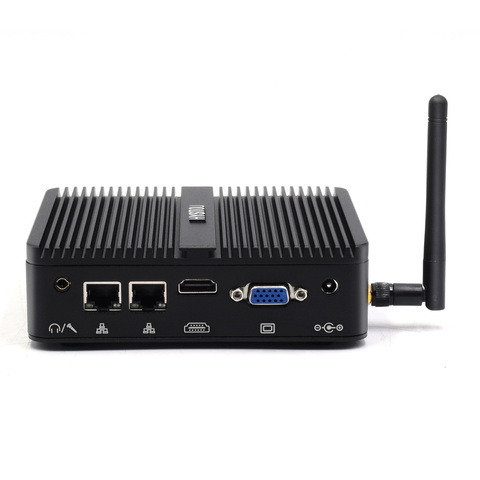 12V VENOEN sans ventilateur Mini PC Intel Celeron J4125 J4105 ordinateur de bureau 1 * DDR4 HD VGA HTPC faible puissance pas cher TV boîte PCI E WiFi ► Photo 1/6