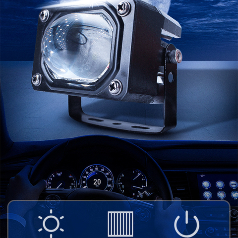 DLAND MXS BI projecteur LED KIT de lentilles voiture moto U9 PLUS moto BILED antibrouillard avec faible lumière 3000K haute 6000K étanche ► Photo 1/6
