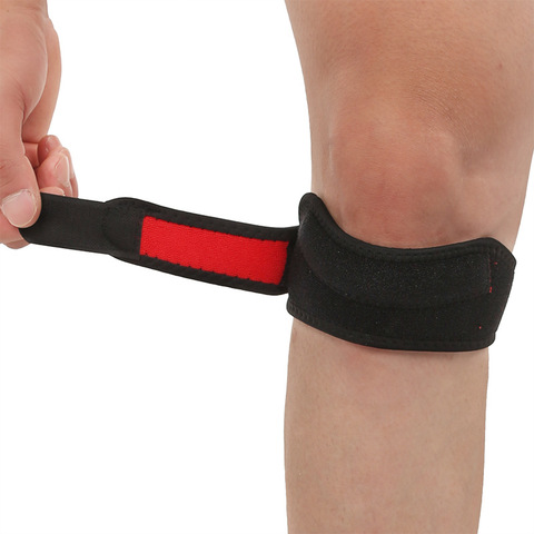 Ceinture de protection pour le genou Tibia Band, soutien du ménisque, pour le cyclisme, la course, les manches de Compression du genou ► Photo 1/4