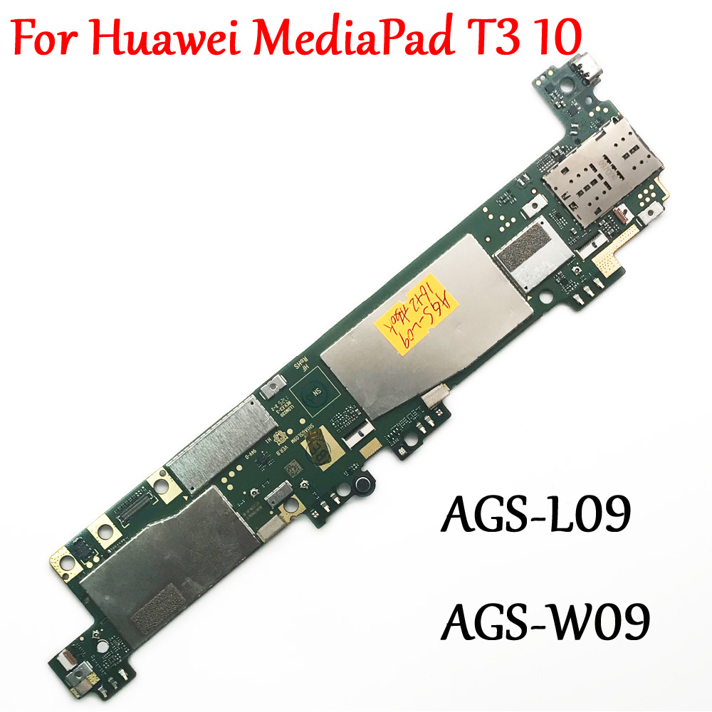 Carte mère originale débloquée pour Huawei MediaPad T3 10 AGS-L09 AGS-W09, Circuit imprimé principal électronique ► Photo 1/3