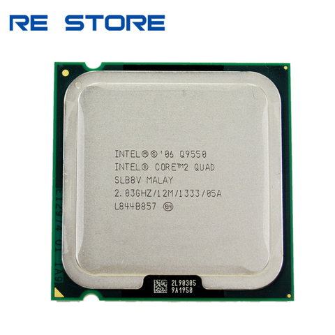 Intel Core 2 Quad Q9550 Processeur 2.83 ghz 12 mb L2 Cache FSB 1333 De Bureau LGA 775 CPU ► Photo 1/4