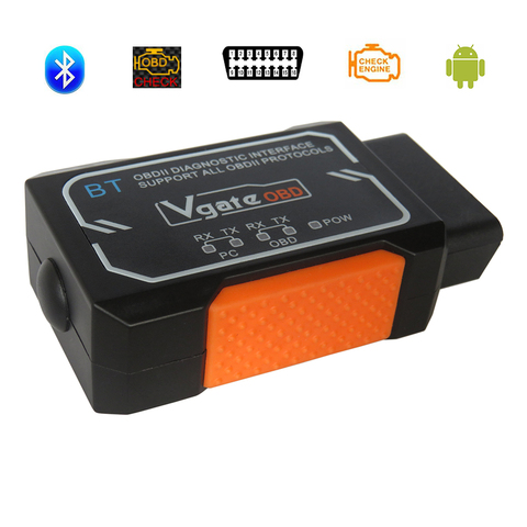 Vgate – outil de Diagnostic automobile avec puce PIC18F2480, pour Android/iOS, ELM327, Bluetooth V1.5, adaptateur, prise OBD2, Elm 327 V 1.5 ► Photo 1/6