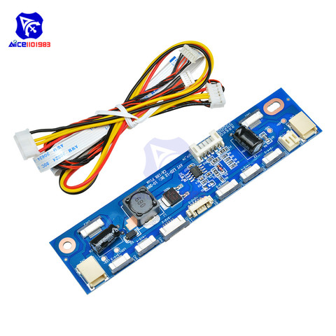 Diymore multi-fonction onduleur pour rétro-éclairage LED courant Constant carte pilote carte 12 connecteurs LED testeur de bande ► Photo 1/4