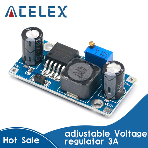 LM2596 LM2596S ADJ module d'alimentation DC-DC module abaisseur 5V/12V/24V régulateur de tension réglable 3A ► Photo 1/6