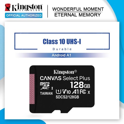 Kingston carte Micro SD 128GB 256GB Class10 carte mémoire Flash 64GB 32GB 16G TF carte microSDHC microSDXC microsd 512GB pour téléphone ► Photo 1/5