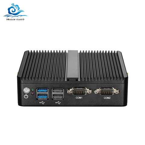 Mini PC Celeron J1900 J1800 Windows 10 Linux 2 LAN 2 COM Celeron 3205U N2810 Dual Core Mini-Ordinateur Industriel HDMI 2 * RJ45 ► Photo 1/6