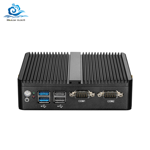 Mini PC Celeron J1900 J1800 Windows 10 Linux 2 LAN 2 COM Celeron 3205U N2810 Dual Core Mini-Ordinateur Industriel HDMI 2 * RJ45 ► Photo 1/6