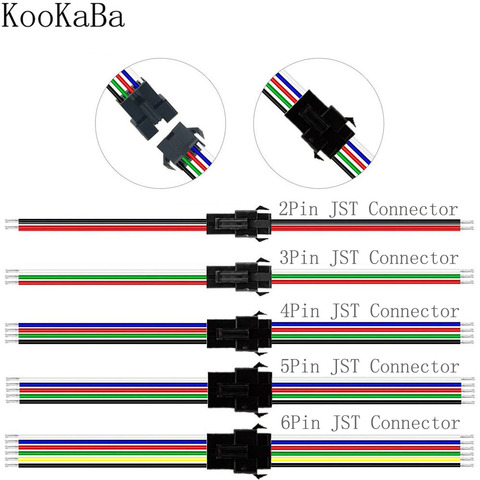 Connecteur JST LED 2/3/4/5/6 broches mâle et femelle, pour WS2811/WS2812B/SK6812/WS2813/WS2815, Led bandes d'éclairage ► Photo 1/6