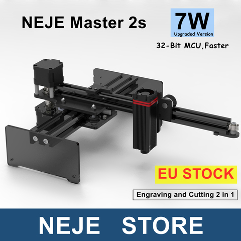 Machine de découpe et graveur Laser NEJE Master 2 avec commande par application sans fil pour téléphone du bureau, 7W CNC ► Photo 1/6