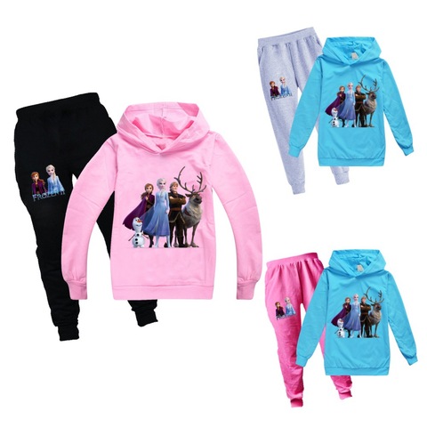 Vêtements de sport décontractés pour petites filles, tenue de sport, Disney, Elsa, la reine des neiges, Jogging, Garcon ► Photo 1/6