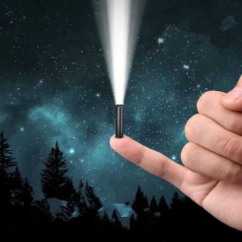 Mini lampe de poche Rechargeable USB à 3 Modes avec batterie intégrée 14500 ► Photo 1/6
