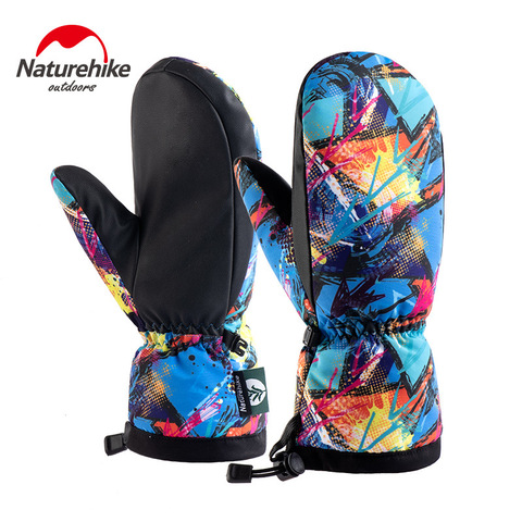 Naturerandonnée GL08 canard paume chaud gants de ski en plein air camping randonnée hiver homme femme plus velours plus épais gants imperméables ► Photo 1/6