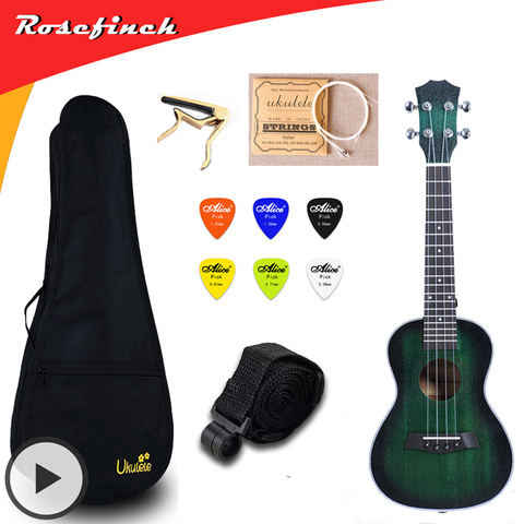 23 pouces Concert ukulélé 4 cordes Mini guitare acajou Ukelele avec sac Capo chaîne sangle choisit cadeau Hawaii guitare UKU UK2329A ► Photo 1/6