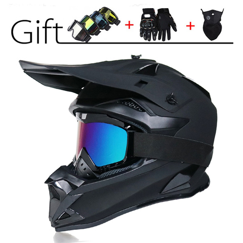 Casque de Moto tout-terrain DOT Motocross Moto professionnelle course Dirt Bike Moto visage complet Cascofree cadeau 3 pièces gratuit ► Photo 1/6