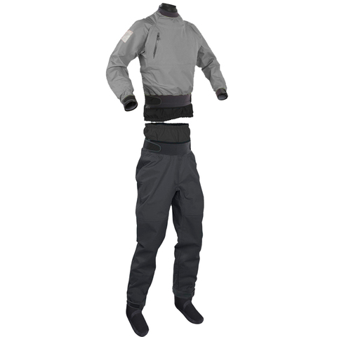 Combinaison sèche 3 couches, ensemble deux pièces, veste, pantalon, imperméable, vêtement sec pour pagayer en eau blanche, randonnée, aventures SUP ► Photo 1/6