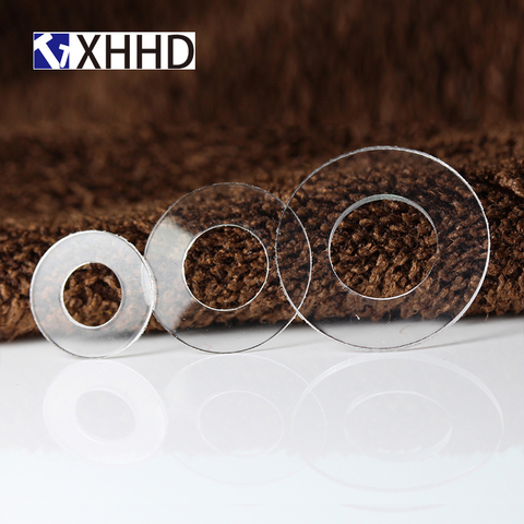 100 pièces rondelles PVC M2 M2.5 M3 M4 M5 M6 M8 M10 M12 joint en plastique dur souple isolation transparente plat palé pour vis ► Photo 1/6
