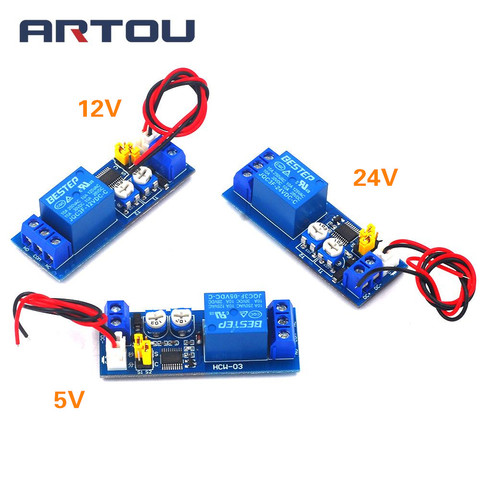 C. C 5V 12V 24V Cycle infini temporisation relais minuterie contrôle ON-OFF boucle commutateur Module Double réglable 0 ~ 120 Minutes ► Photo 1/5