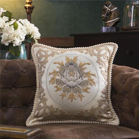 Housse de coussin carrée à fleurs, taie d'oreiller décorative pour la maison, canapé-lit, 50x50cm ► Photo 1/6