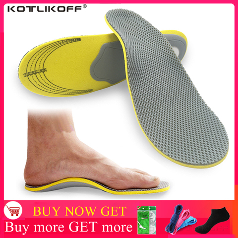 Semelles orthopédiques 3D pour hommes, pieds plats, Support en arc haute, accessoires pour femmes ► Photo 1/6