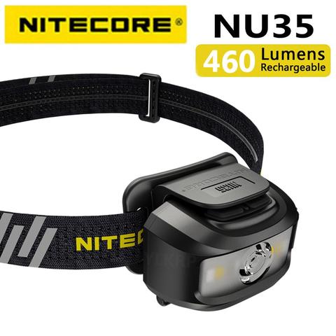 NITECORE NU35 460 Lumens peut utiliser la batterie intégrée et la batterie AAA facile à remplacer en même temps, USB-C la Charge directe Hyb ► Photo 1/6