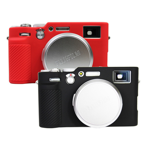 Étui en Silicone pour caméra Fujifilm Fuji, housse de protection en caoutchouc souple pour appareil photo, verre trempé pour écran X100V x100v ► Photo 1/6