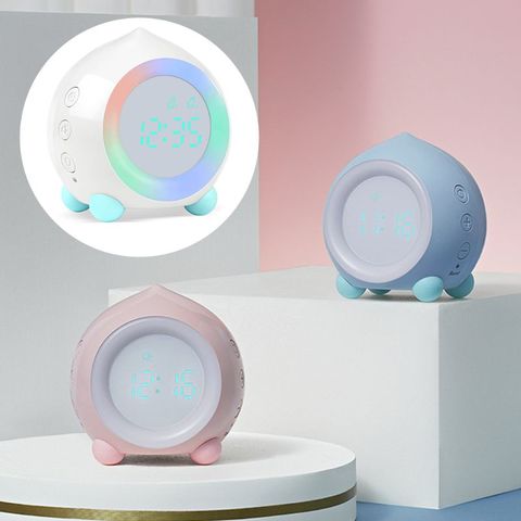 1 ensemble enfants réveil numérique lever du soleil simulateur avec LED veilleuse lampe pour garçons filles chambre décoration ► Photo 1/6