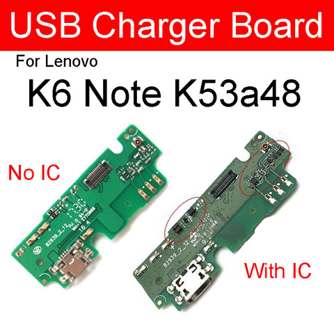 Carte de Port de charge USB pour Lenovo K6 Note K6Note K53a48 chargeur Dock connecteur prise avec Microphone câble flexible pièces de réparation ► Photo 1/3