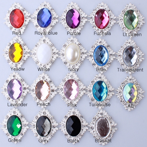 Vendre chaude 10 pièces 25X32MM accessoires de bijoux décoratifs bricolage métal strass artisanat composant Flatback cristal cheval oeil mélange couleur ► Photo 1/6