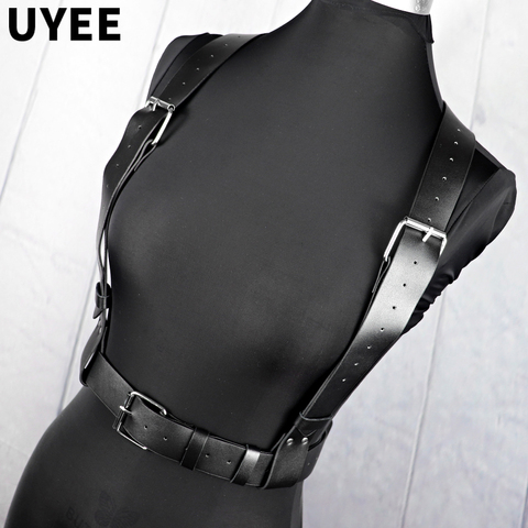 UYEE – harnais en cuir pour femmes, ceinture, chaîne, Sexy, Bondage, harnais gothique, jarretelles, Lingerie Punk Harajuku ► Photo 1/6