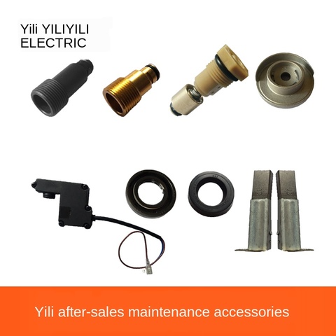 Yili haute pression laveuse de voiture accessoires ménagers soupape de débordement joint d'huile joint d'étanchéité à l'eau roulement Micro interrupteur moteur brosse en carbone ► Photo 1/5