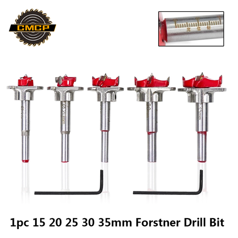 Mèches réglables en carbure de diamètre 15mm 20mm 25mm 30mm 35mm, scie trou pour outils électriques foret Forstner, 1 pièce ► Photo 1/6