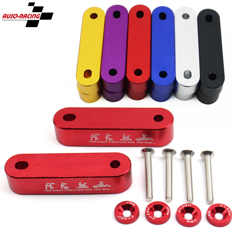 JDM Voiture Billette En Aluminium De Course Hotte De Ventilation Entretoise Élévateurs 4 pièces Rondelle de Garde-Boue Pour Honda Civic 92-95 EG / 96-00 EK Pour Acura Integra ► Photo 1/6