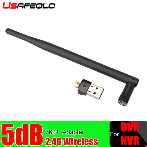 Adaptateur WiFi sans fil avec antenne 5dB, 150Mbps Lan, carte réseau Portable, puce USB 7601 pour AHD DVR ► Photo 1/2