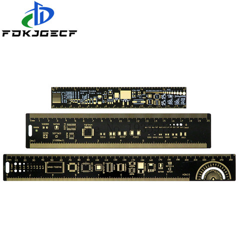 Règle PCB multifonctionnelle 3 types 15cm 20cm 25cm, outil de mesure de résistance, puce de condensateur IC SMD Diode Transistor ► Photo 1/5