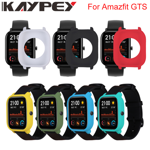 Étui de protection pour Xiaomi Amazfit GTS montre coque en Silicone souple cadre pare-chocs protecteur pour Huami Amazfit GTS couverture accessoires ► Photo 1/6