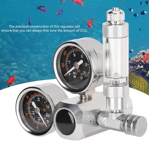 Aquarium CO2 régulateur W21.8 G5/8 220V électrovanne magnétique clapet anti-retour Aquarium bulle compteur poisson réservoir outil CO2 contrôle ► Photo 1/6