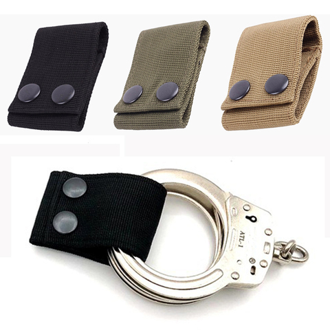 Sangle tactique à traction rapide pour ceinture, lanière de bouton de Police Portable, en Nylon, accessoires de cintres de taille multifonctionnels ► Photo 1/6