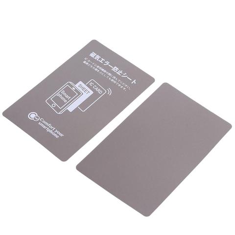 Autocollant magnétique gris Anti-métal NFC, pour iPhone, carte de contrôle d'accès Bus, carte IC, fournitures de Protection ► Photo 1/6