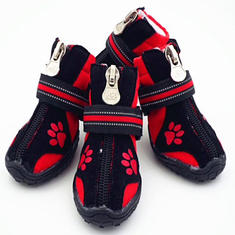 Chaussures pour petits chiens, gros chiens, bottes de printemps et d'automne, chaussures pour chiens moyens, antidérapantes, mignonnes ► Photo 1/6