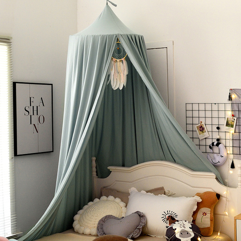 Moustiquaire pour bébé fille, moustiquaire princesse, suspendue à dôme, pour lit de bébé, décor pour chambre à rideau et rideau de bébé ► Photo 1/6