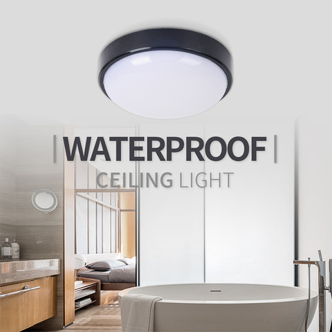 Plafonnier imperméable, éclairage de plafond, montage en Surface, éclairage d'intérieur ou d'extérieur, idéal pour une salle de bain ou un couloir, LED/100 V, 16/20W, 265V ► Photo 1/6