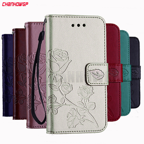 3D Fleur Étui En Cuir Pour Samsung Galaxy S9 S8 Plus S7 S6 Bord S5 S3 Neo S4 J3 J5 J7 a3 A5 2016 2017 J1 Mini Grand-Premier Couverture ► Photo 1/6