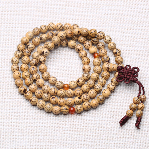 108 perles de prière bouddhiste, graine à croissance naturelle, Rudraksha, Yoga, Chakra * Zen, beau Bracelet ► Photo 1/6