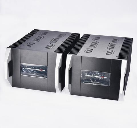 1 paire noir plein aluminium classe A amplificateur châssis VU mètre ampli boîtier dissipateur thermique ► Photo 1/6